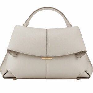 Polene Mokki Satchel Bag- Textured Chalk